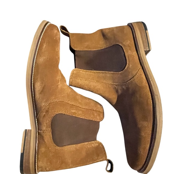 Men’s Crevo Brown Chelsea Boots Suede Classic - Picture 1 of 4